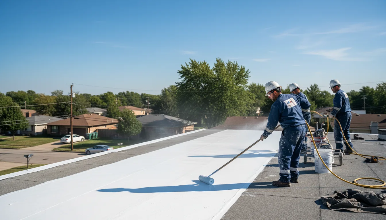 Commercial roof coating in Antoine, AR near me